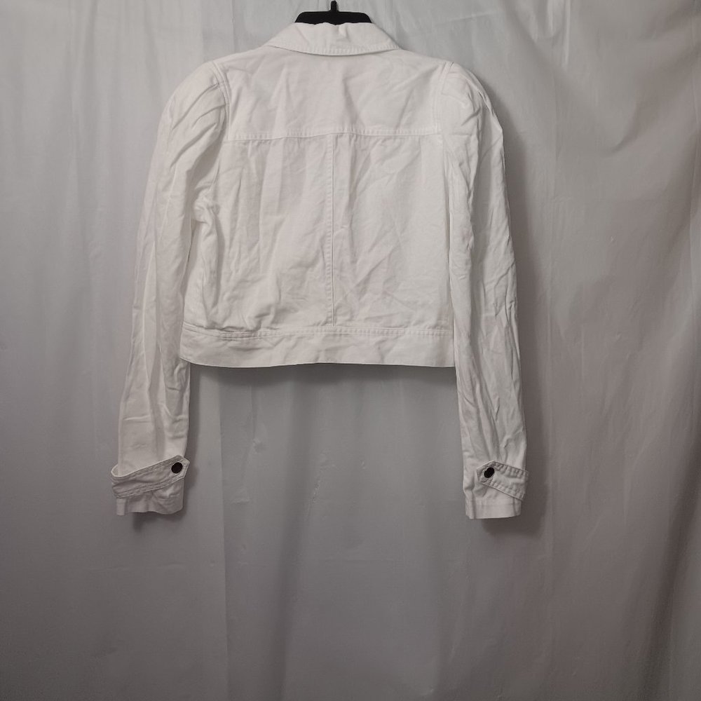 DANIELLE BERNSTEIN CROPPED ZIP UP JACKET 100% COTTON SIZE SMALL - Picture 9 of 10